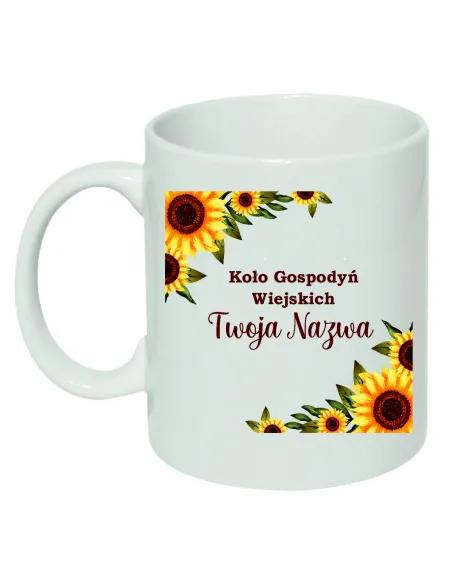 Kubek Ceramiczny Koło Gospodyń Wiejskich Nadruk KGW Twoja