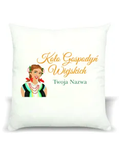 Foto Poduszka Koło Gospodyń Wiejskich Twoją Nazwą logo