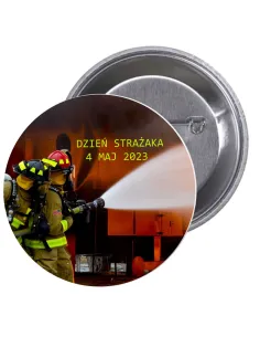 Przypinki Buttony Dzień Strażaka Znaczki Badziki Pamiątkowe