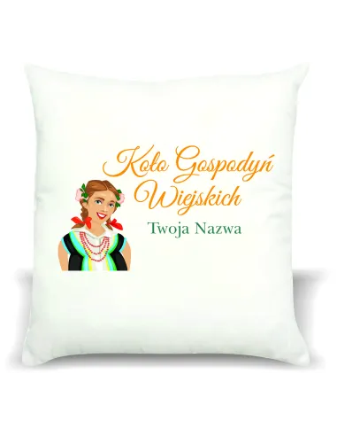 Foto Poduszka Koło Gospodyń Wiejskich Twoją Nazwą logo
