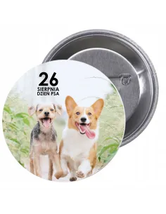Przypinki Buttony Dzień Psa Znaczki Badziki Okolicznościowe