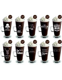 Szklanka do Kawy Latte Grawerem Prezent z Grawerem