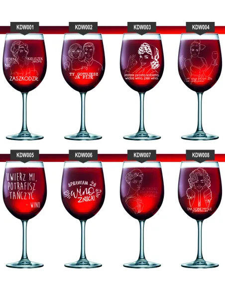 Kieliszek do Wina Grawerem Prezent z Grawerem na Prezent