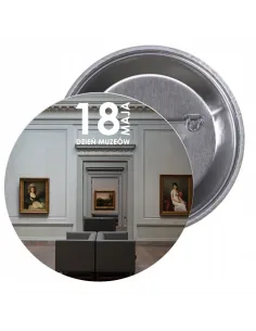 Przypinki Buttony – Dzień Muzeów Znaczki Badziki Grafiką