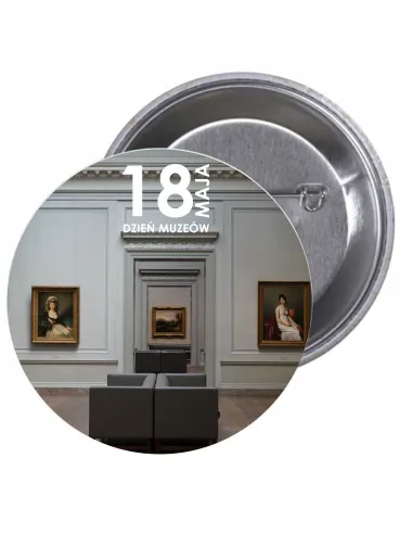 Przypinki Buttony – Dzień Muzeów Znaczki Badziki Grafiką