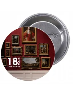 Przypinki Buttony Dzień Muzeów Znaczki Badziki Grafiką