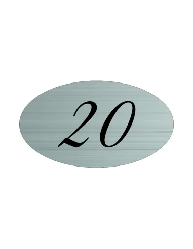 Tabliczka Nierdzewna z Grawerem Numer Numerek na Szafkę