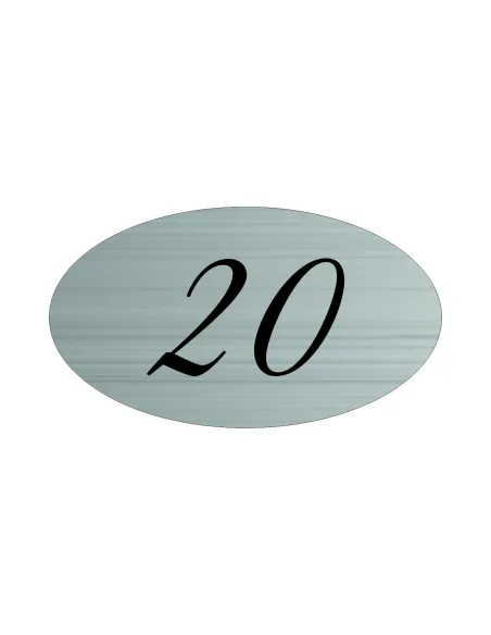 Tabliczka Nierdzewna z Grawerem Numer Numerek na Szafkę