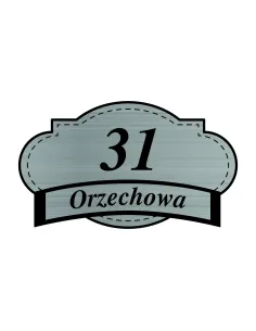 Tabliczka 20 cm Tablica Grawerowana Adresowa Nierdzewna