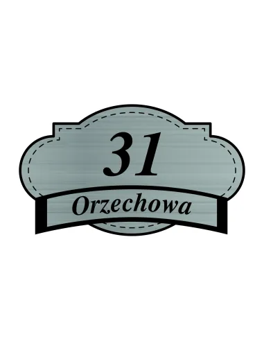 Tabliczka 20 cm Tablica Grawerowana Adresowa Nierdzewna