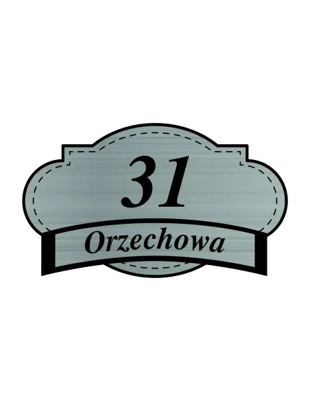 Tabliczka 20 cm Tablica Grawerowana Adresowa Nierdzewna