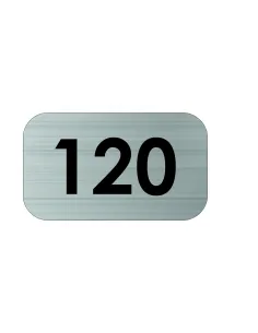Tabliczka Tablica Nierdzewna Grawerowana Numer Numerek