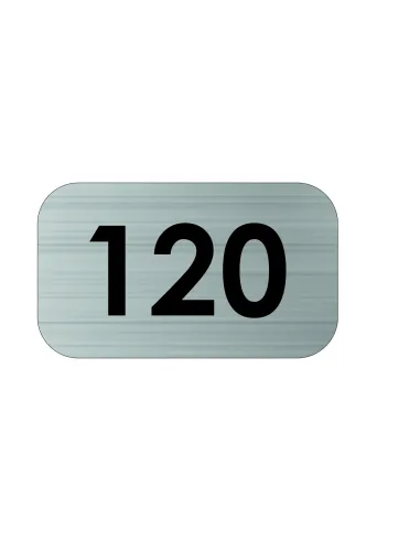 Tabliczka Tablica Nierdzewna Grawerowana Numer Numerek