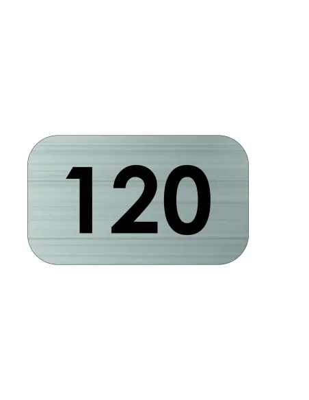 Tabliczka Tablica Nierdzewna Grawerowana Numer Numerek