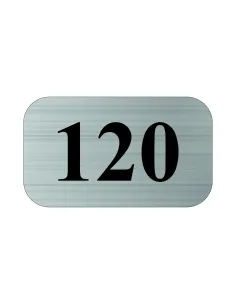 Tabliczka Tablica Nierdzewna Grawerowana Numer z Nadrukiem