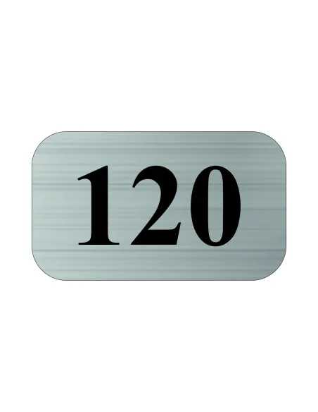 Tabliczka Tablica Nierdzewna Grawerowana Numer z Nadrukiem