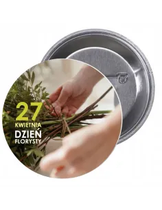 Przypinki Buttony Dzień Florysty Znaczki Badziki Pamiątkowe