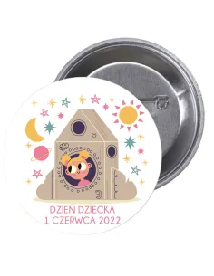 Przypinki Buttony Dzień Dziecka Znaczki Badziki Grafiką