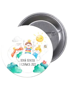 Przypinki Buttony Dzień Dziecka Znaczki Badziki z Grafiką