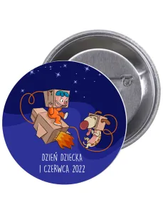 Przypinki Buttony Dzień Dziecka Znaczki Badziki z Nadrukiem