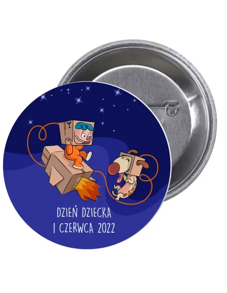 Przypinki Buttony Dzień Dziecka Znaczki Badziki z Nadrukiem