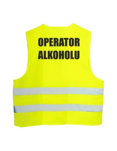 Kamizelka Odblaskowa 1 szt Nadrukiem Tył Operator Alkoholu