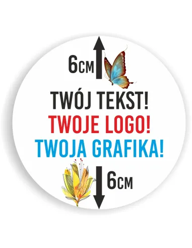 Naklejki z logo Etykiety Reklamowe Twój Nadruk Grafika