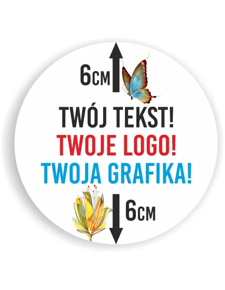 Naklejki z logo Etykiety Reklamowe Twój Nadruk Grafika