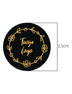 Naklejki z Nadrukiem z logo Reklamowy 2.5 cm 1750 szt