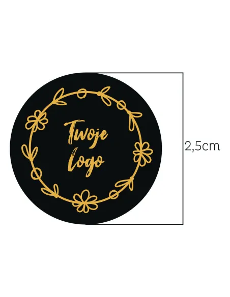 Naklejki z Nadrukiem z logo Reklamowy 2.5 cm 1750 szt