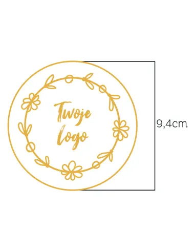 Naklejki logo Etykiety Reklamowe Twój Nadruk Grafika Tekst