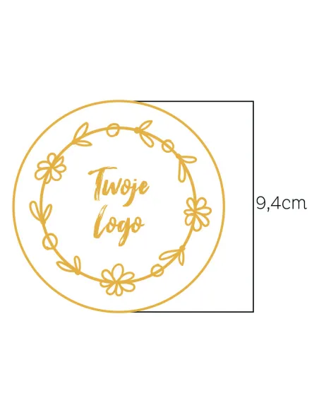 Naklejki logo Etykiety Reklamowe Twój Nadruk Grafika Tekst