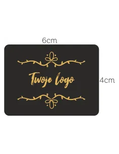 Naklejki z Nadrukiem z logo Reklamowy 4x6 cm 500 szt