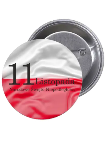 Przypinki Buttony 11 Listopada Narodowe Święto Niepodległośc