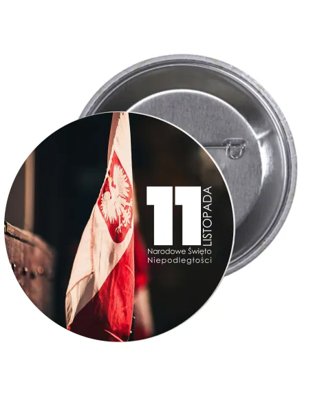 Przypinki Buttony 11 Listopada Narodowe Personalizowany
