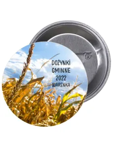 Przypinki Buttony Dożynki Gminne Znaczki Badziki z Grafiką