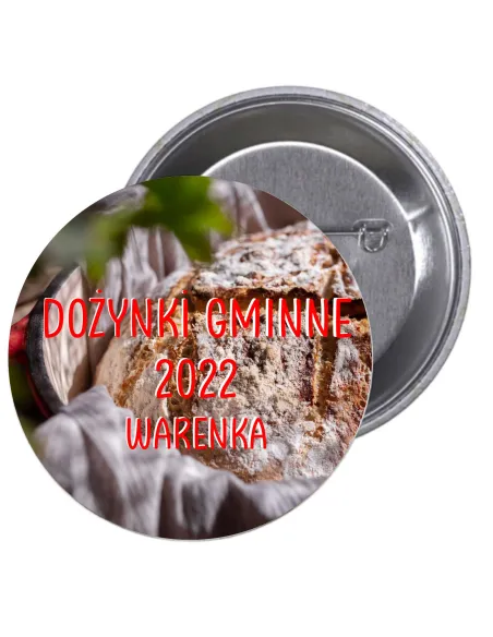 Przypinki Buttony – Dożynki Gminne Znaczki Badziki Grafiką