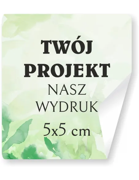 Naklejki 5 X 4 Etykiety Reklamowe Twoje logo Dowolny