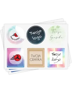 Naklejki logo Firmowe Etykiety Reklamowe Twoim Dowolnym