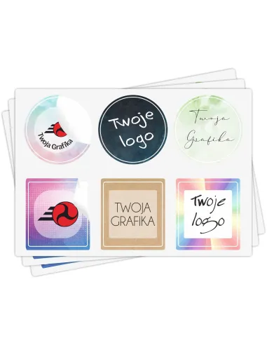 Naklejki logo Firmowe Etykiety Reklamowe Twoim Dowolnym