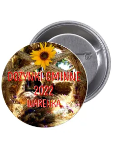 Przypinki Buttony Dożynki Gminne Znaczki Personalizowany