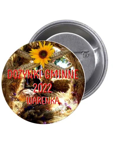 Przypinki Buttony Dożynki Gminne Znaczki Personalizowany