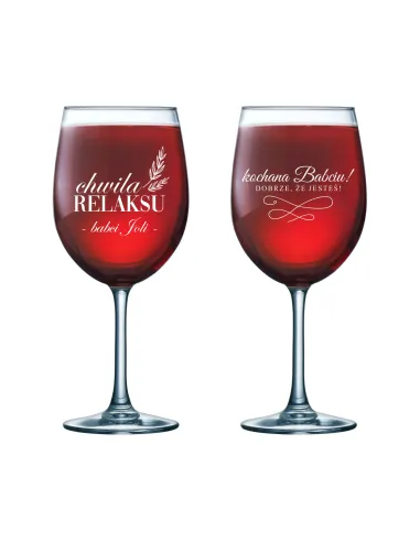 Kieliszek do Wina Grawer Prezent na Dzień Babci – Dzień