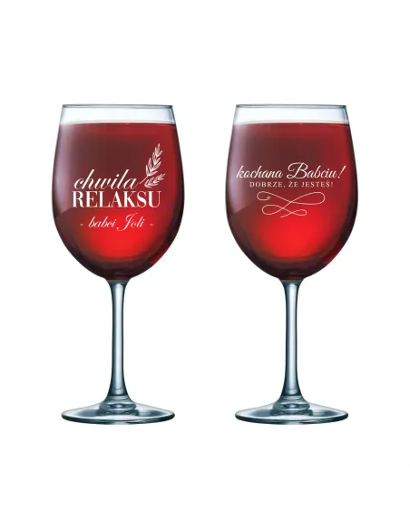 Kieliszek do Wina Grawer Prezent na Dzień Babci – Dzień