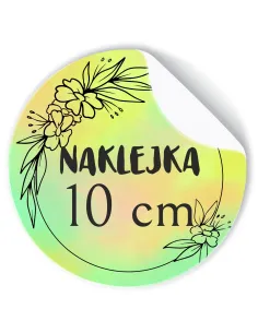 Naklejki z Nadrukiem z logo Reklamowy 10 cm 100 sztuk
