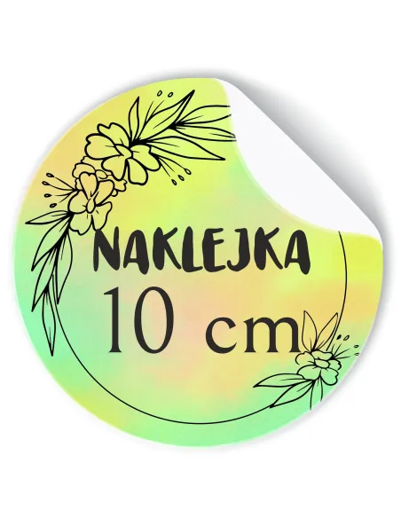 Naklejki z Nadrukiem z logo Reklamowy 10 cm 100 sztuk