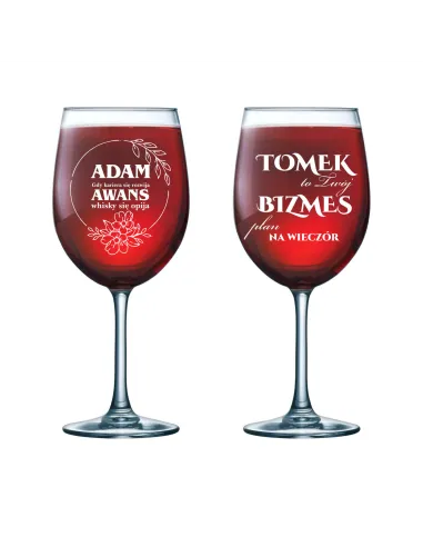 Kieliszek do Wina Grawer Prezent Pracownika z Grawerem