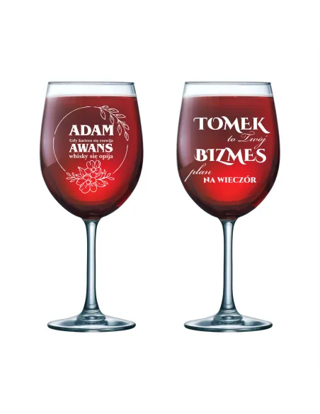 Kieliszek do Wina Grawer Prezent Pracownika z Grawerem