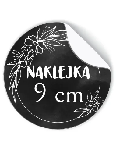 Naklejki 9 cm Etykiety Reklamowe Twoje logo Cięte Obrysie