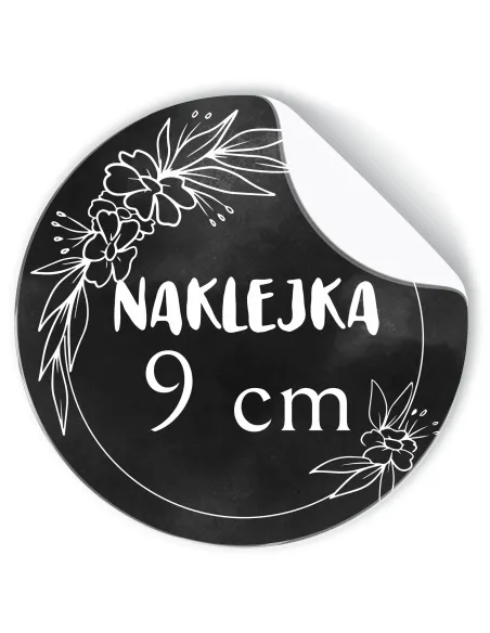 Naklejki 9 cm Etykiety Reklamowe Twoje logo Cięte Obrysie